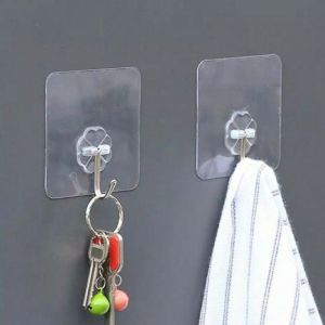 Gantungan Baju Tempel Hook Tempel  Serbaguna Aksesori Kamar Mandi Dinding Kuat Tape Multifungsi