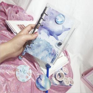 Cute Creative Unicorn Journal Kawaii Notebook Notepad Kit Diary Book Sakura & Ocean Pocket Travel Notes Book