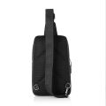 WIWU Fingerprint Unlock Anti-Theft Crossbody Bag Men for Travel PVC Leather Purse Waterproof Large Sling Bag for Men Multi-pocket Black. 