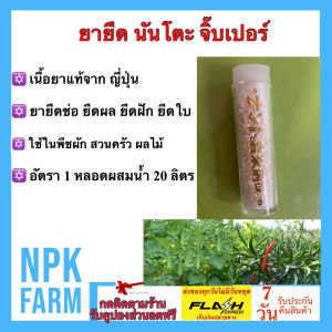 จิบนันโตะ ทะเบียนใหม่ ขนาด 2 กรัม (แบบหลอด แบ่งขาย)ปุ๋ยเกล็ด จิ๊บเปอร์ จิบเบอเรลลิน จิบ ฮอร์โมนพืช จิ๊บยายืดยอดช่อ ยืดผล เพิ่มขนาด ยืดฝัก ยืดใบ ยืดลำต้น