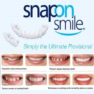 Gigi Palsu Atas Bawah Original Terlaris Tinggal Pasang Snap On Smile Veneer Gigi 1 Set