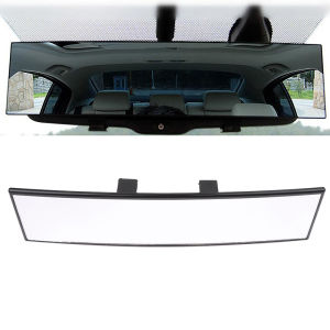 438178 ZXC Large Vision Anti-glare Proof Angle Panoramic Car Interior Blu-ray Mirror Rearview Mirror 300mm Auto HD Assisting Mirror