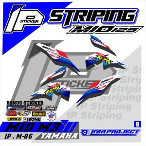 Striping MIO M3 125 - Sticker Striping Variasi List YAMAHA MIO M3 125 IP.M-06 Design IP Striping
