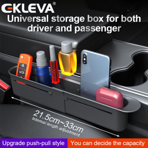 EKLEVA 2 pcs Car Seat Gap Storage Organizer – Expandable Car Accessories for Seat Cracks Auto Interior Organizer Box