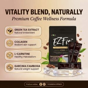 YEOUBI EZFit Garcinia Plus Coffee | Arabica Instant Coffee with Garcinia Cambogia Green Tea Extract Green Coffee Bean Collagen & Glutathione