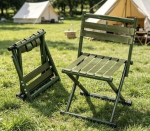 Stool Portable Folding with Backrest For Fishing Outdoor Chair Sun-Resistant Adult stool High quality Durable
