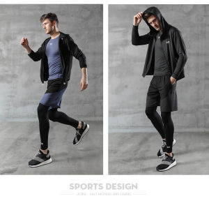 SUPERFLOWER Mens Sportswear Suits Running Tracksuit Quick Dry Fitness T-Shirts and Shorts Gym Training Jogging Sports Sets