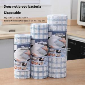 【 In Stock 】Household Lazy Cleaning Cloths Dual Use Dry And Wet Kitchen Special Paper Disposable Dishwashing Cloths Kain Pembersih Yang Malas 懒人抹布