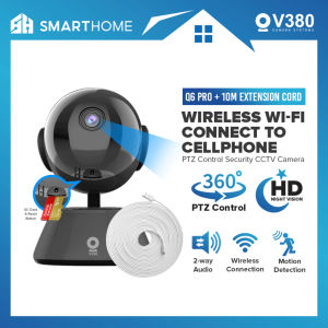 V380 Q6 PRO CCTV Camera Wifi Connect to Cellphone 1080P HD 360 ° PTZ Control Night Vision CCTV