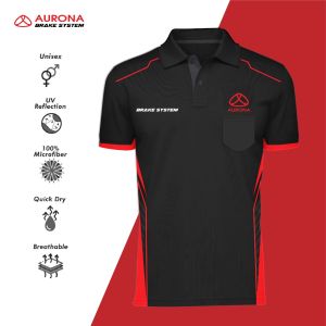 AURONA Microfiber Polo/Collar T-shirt/Full Color Sublimation/Quick Dry