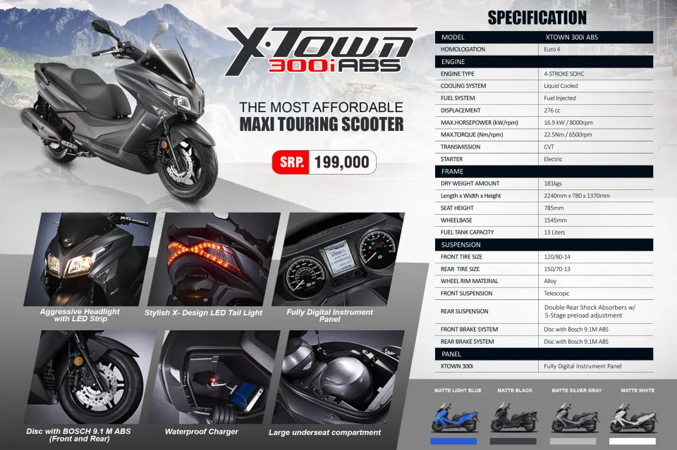 Kymco Xciting Kymco 300 X Town 2021 Moto Scooter Kymco 300 Kymco X