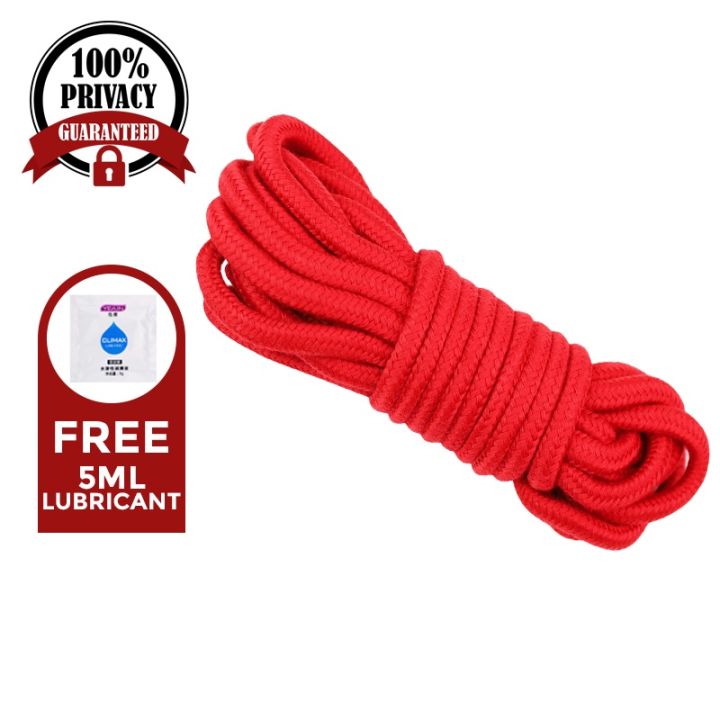 Secret Corner Bdsm Cotton Bondage Rope Japanese Shibari Rope - Red ...
