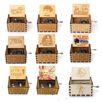 mini wooden music box
