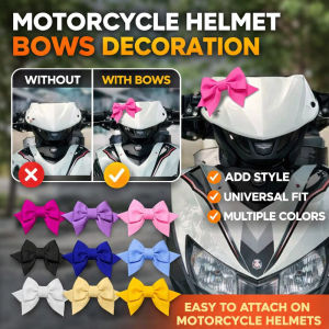 Detachable Bow Ears Helmet Accessories Helmet Decorative Bow Motorcycle Stickers 3D Fluffy Design Adjustable