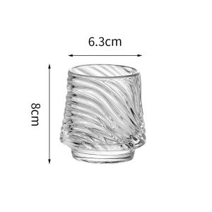 Nurm 170ml Creative Stripes Coffee Mug Juice Tea Glass Cup Household Glass Milk Cup Cocktail/Whisky Glass