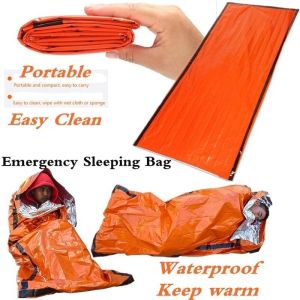 Survival Sleeping bag for camping waterproof Outdoor Emergency Blanket Thermal Blanket Survival Blanket Bags Lightweight eusable Sack Portable Camping Hiking Emergency Gear Bivy Sack Lightweight Sleeping Bag Emergency Camping Tent Sleeping Pad
