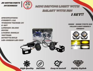 JH MOTOR PARTS Mini LED Driving Light with Ballast and Cooling System Compact Design for Optimal Performance high quality durable