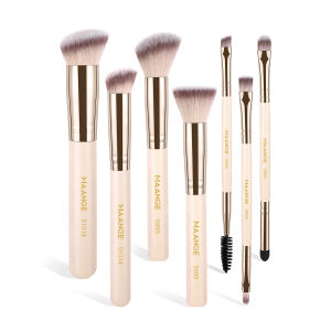 MAANGE 7Pcs Professional Makeup Brush Set Loose Powder Brush Foundation Brush Concealer Brush High-Quality Brush Set Suitable For Beginners