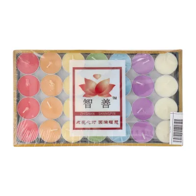 Sing Kong Whee Zhi Shan 7-Colour Soy Wax Tealights - 4 hours - 112 pieces