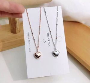 kalung liontin love wanita anti karat selamanya / kalung wanita anti luntur / perhiasan wanita titanium