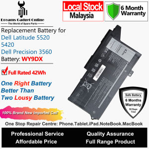 DELL Laptop Battery WY9DX 42Wh for Dell Latitude 5520 5420 Dell Precision 3560
