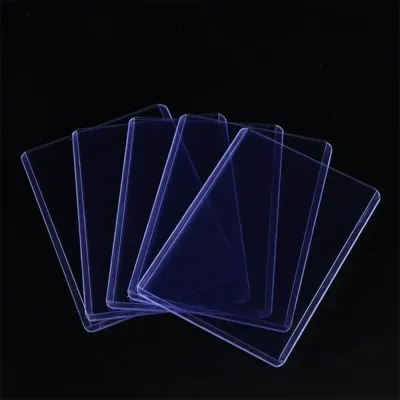50pcs Clear Plastic Hard Card Sleeves Idols Star Photocard Dustproof Cover Game Collect Cards Protector Holder Universal Durable Waterproof Card Holders