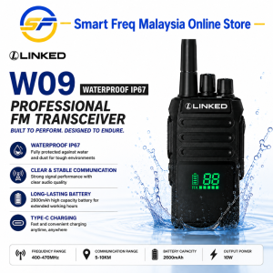 LINKED W09 Original Wireless Walkie Talkie Waterproof Watt Two Way Radio