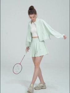 Woodpecker Badminton Suit Women Sports Set Summer New Sun Protection Jacket Tennis Skirt Running Fitness Yoga