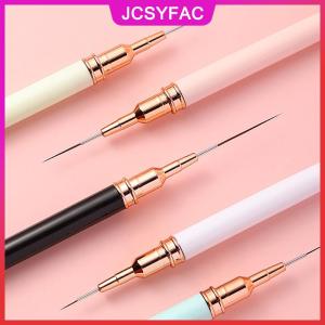 JCSYFAC 5Pcs Móng Tay Nghệ Thuật Bút Thiết Lập Bàn Chải Thiết Lập Kéo Dài Dòng Stripping Vẽ UV Gel Sơn Móng Tay Thiết Kế Bút Chuyên Nghiệp Làm Móng Tay Công Cụ