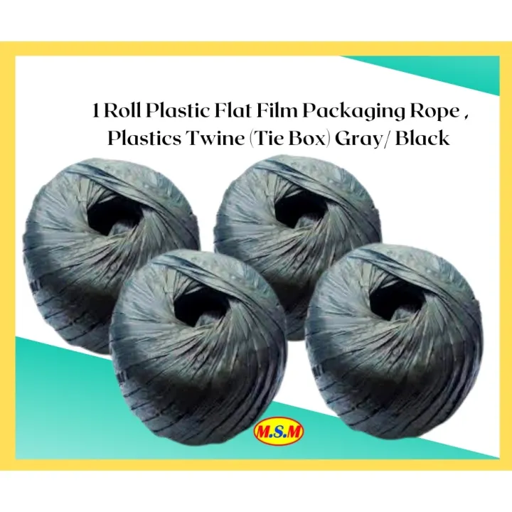 COD 2023 Roll Flat Film Rope Plastics Twine (Tie Box) Gray