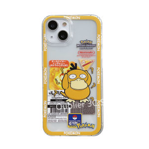 Casing for iPhone 15 14 13 12 11 Plus Pro Max Mini Phone Case Hot New Design Youth Cartoon Anime Pokemon Psyduck Transparent Silicone Ultra Thin Soft Cover