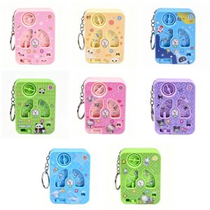Phim hoạt hình gió-upracing trò chơi mê cung Keychain ba lô Mặt dây chuyền vui vẻ căng thẳng Relief trẻ em Đồ chơi Quà tặng