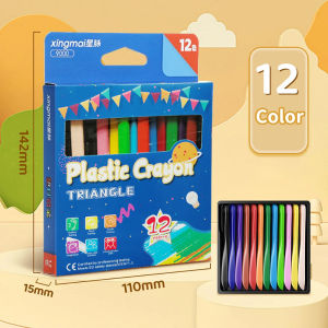 VK Triangle Head Crayon Set Bright Color Crayons Children Drawing Color Pencil Art School Supplies