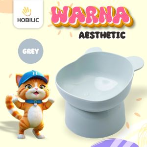 Hobilic Pet Bowl Anti Semut Kucing Anjing Neck Protection Tempat Makan Kucing Tinggi