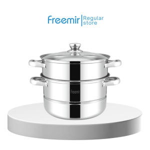 freemir Panci Kukus/Dandang/Kukusan Serbaguna 2 Susun Diameter 26 Cm Anti Karat Peralatan Masak