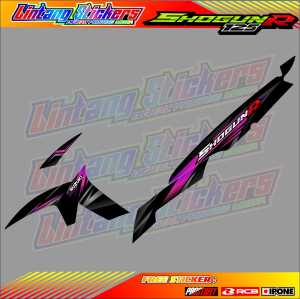 STRIPING VARIASI SUZUKI SHOGUN R 125  / STICKER LIST VARIASI MOTOR SUZUKI SHOGUN R