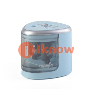 Saya tahu Sharpener pensil elektrik automatik pelbagai fungsi yang dikendalikan dengan 2 lubang (6-8mm / 9-12mm) untuk pelajar sekolah rumah