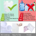 21 Gallons (8 pcs, 2.6 Gallons Each), Water Storage Containers, Foldable Water Bag, BPA-Free, Premium Collapsible Water Jug, and Water Containers, for Camping, Hiking, Emergency Water Storage. 