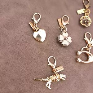 WH Cherry Keychain Cute Bag Charm Keyring Car Key Charm Premium Bag Pendant Golden Bear Red Butterfly Backpack Pendant Jewelry Gift For Women