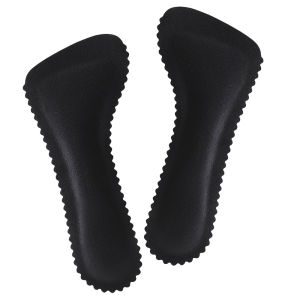 1 pair Anti-Slip Sweat-absorbent Massage Insoles Seven-point Pad Leather Half Pad Women Feet High Heel Insoles Orthotics Inserts