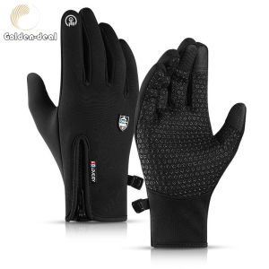 Gloves For Men Women New Fashion Men Gloves Mens Womens Outdoor Winter Sports Cycling Gloves Anti Slip Windproof Waterproof Touch Screen All-finger Gloves For Men Man