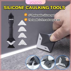 Jozoo Silicone Caulking Scraper Tools Silicone Caulking Scraper Tool With 5 Replaceable Silicone Pads