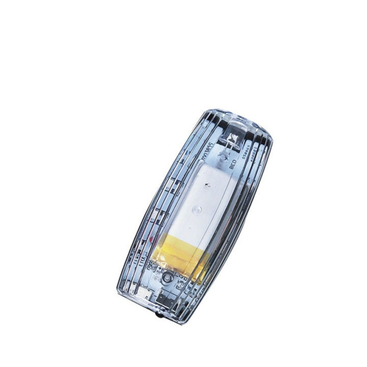 Multifunctional USB Rechargeable LED Red Blue Clip-on Safety - Main Image