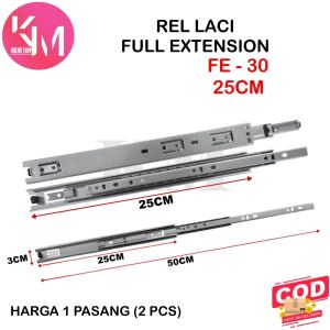 Rel Laci Huben FE 30 Double Track Full Extension size 25 cm 30 cm 35 cm 40 cm 45 cm 50 cm