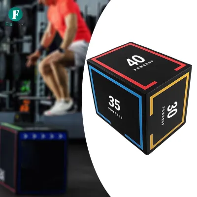 Flameer 3 in 1 Plyometric Jump Box Step up Box Agility Box
