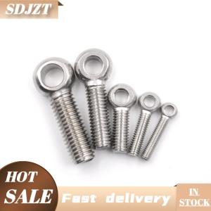 SDJZT 5pcs stainless STEEL Machinery Shoulder Lifting Eye Bolt M5 M6 M8 M10 M12