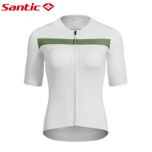 Santic Cycling Jersey for Women Sunscreen Breathable Short Sleeve Bike Bicycle Top Shirt