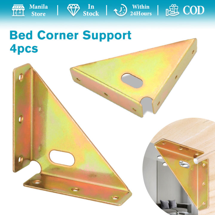4pcs Bed Corner Support High Strength Metal Triangle Corner Brace