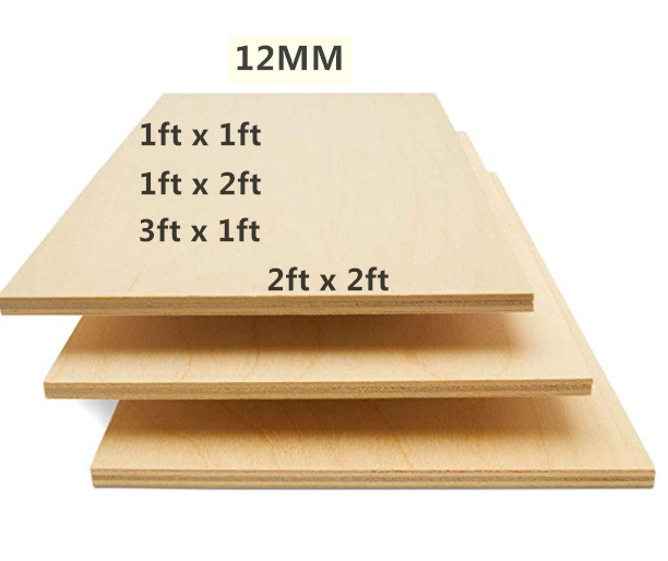 (1ft, 2ft, 3ft x1ft)x12mm+- Solid Plywood | Lazada