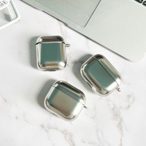 QIHUISHI Ốp bằng nhựa TPU mạ điện thời trang cho Apple Airpod 1/2/3/Pro/Pro2/4-vỏ mềm bền với kiểu dáng đẹp